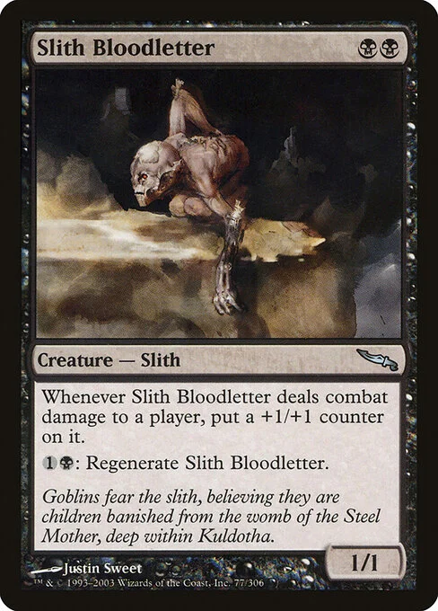 Slith Bloodletter, carta Magic di tipo Creature — Slith illustrata da Justin Sweet