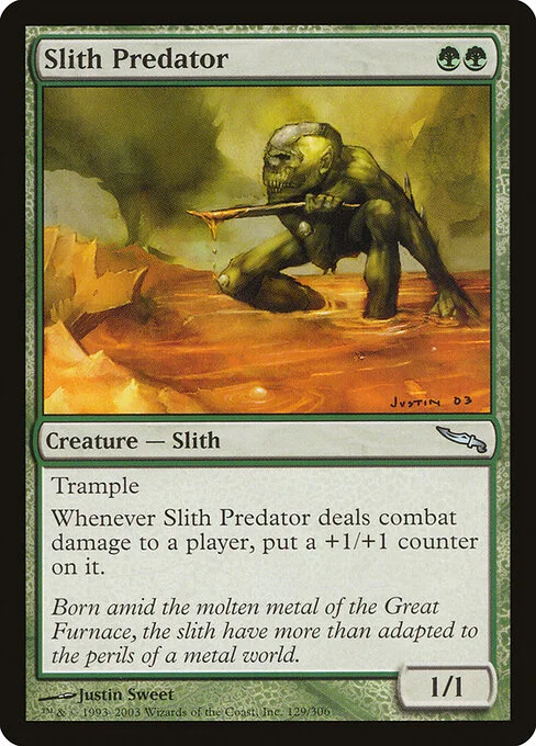 Slith Predator, carta Magic di tipo Creature — Slith illustrata da Justin Sweet