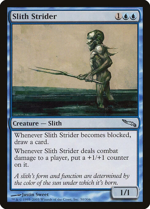 Slith Strider, carta Magic di tipo Creature — Slith illustrata da Justin Sweet