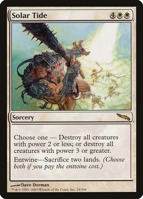 Solar Tide, carta Magic di tipo Sorcery illustrata da Dave Dorman