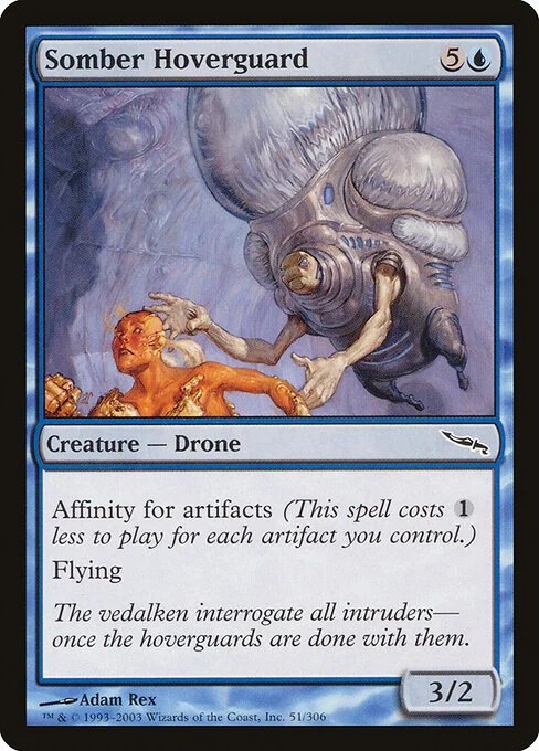 Somber Hoverguard, carta Magic di tipo Creature — Drone illustrata da Adam Rex