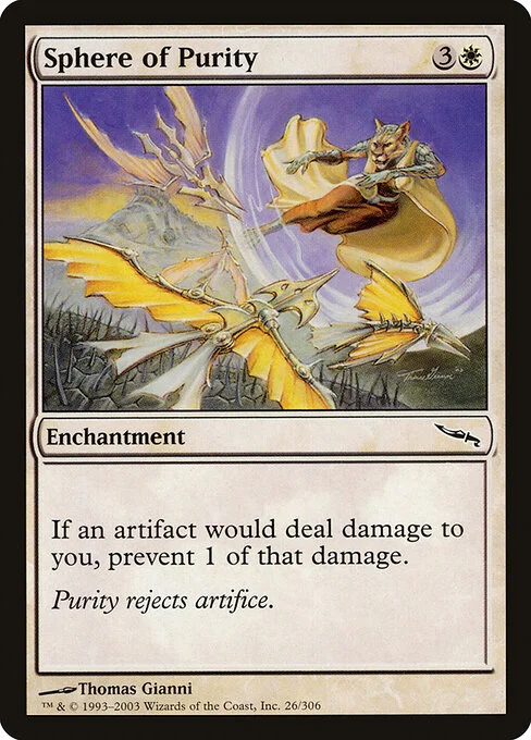 Sphere of Purity, carta Magic di tipo Enchantment illustrata da Thomas Gianni