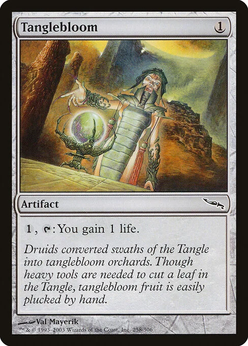 Tanglebloom, carta Magic di tipo Artifact illustrata da Val Mayerik