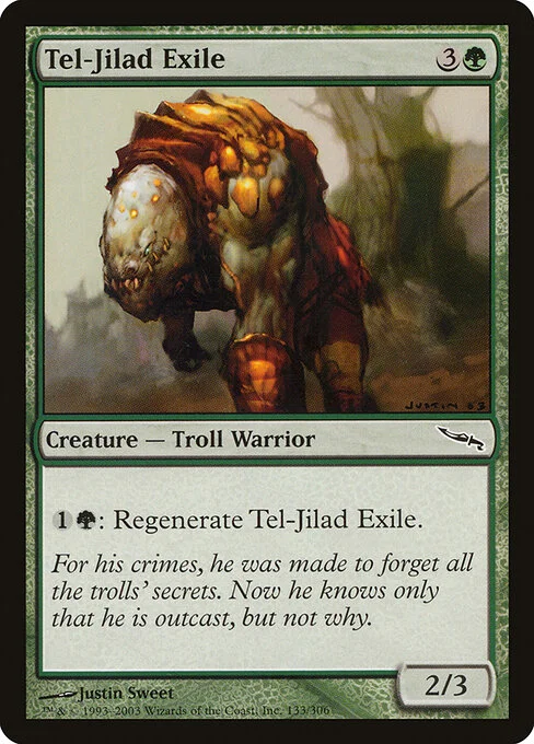 Tel-Jilad Exile, carta Magic di tipo Creature — Troll Warrior illustrata da Justin Sweet