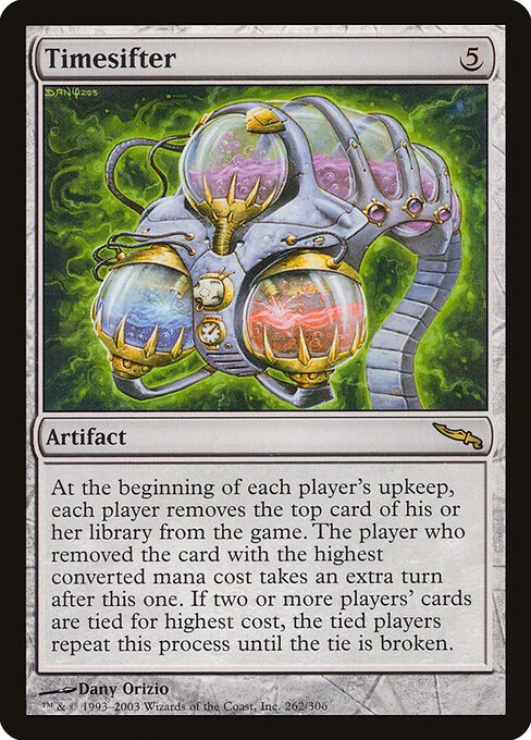 Timesifter, carta Magic di tipo Artifact illustrata da Dany Orizio