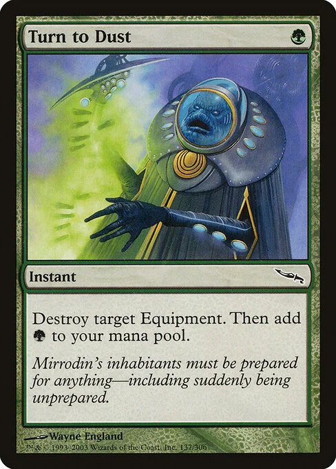 Turn to Dust, carta Magic di tipo Instant illustrata da Wayne England