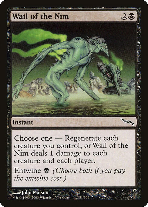 Wail of the Nim, carta Magic di tipo Instant illustrata da John Matson