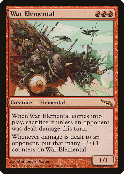 War Elemental, carta Magic di tipo Creature — Elemental illustrata da Anthony S. Waters