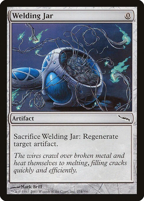 Welding Jar, carta Magic di tipo Artifact illustrata da Mark Brill