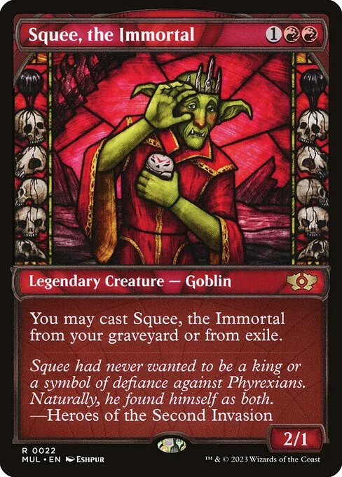Squee, the Immortal, carta Magic di tipo Legendary Creature — Goblin illustrata da Eshpur