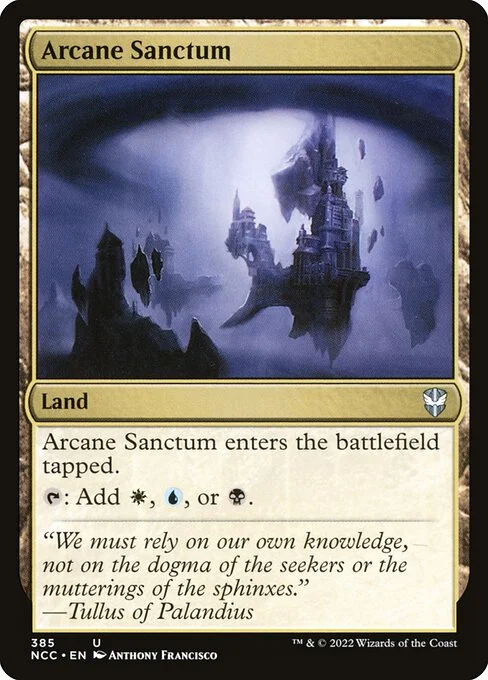 Arcane Sanctum, carta Magic di tipo Land illustrata da Anthony Francisco
