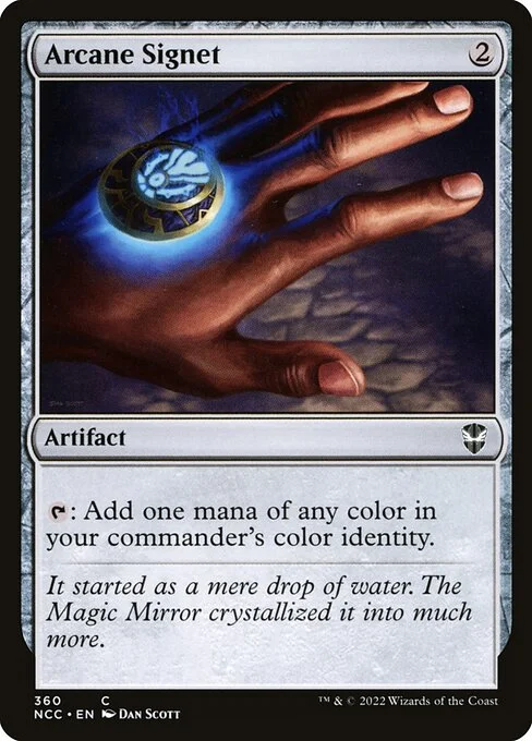 Arcane Signet, carta Magic di tipo Artifact illustrata da Dan Murayama Scott