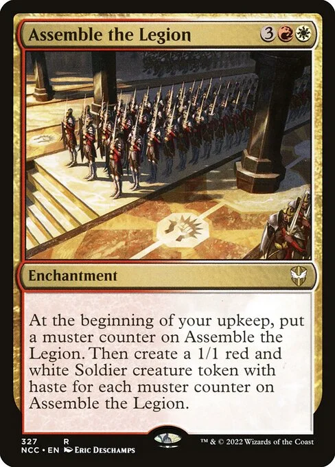 Assemble the Legion, carta Magic di tipo Enchantment illustrata da Eric Deschamps
