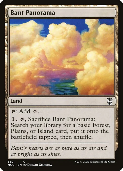 Bant Panorama, carta Magic di tipo Land illustrata da Donato Giancola