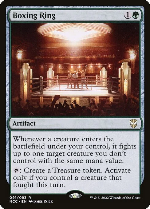 Boxing Ring, carta Magic di tipo Artifact illustrata da James Paick