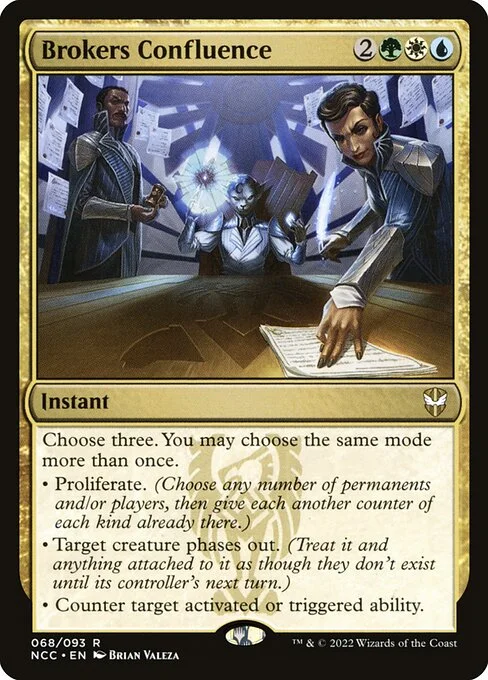 Brokers Confluence, carta Magic di tipo Instant illustrata da Brian Valeza