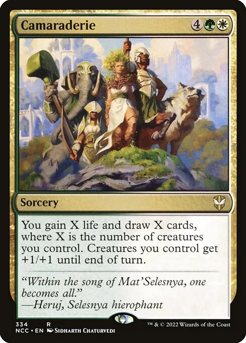 Camaraderie, carta Magic di tipo Sorcery illustrata da Sidharth Chaturvedi