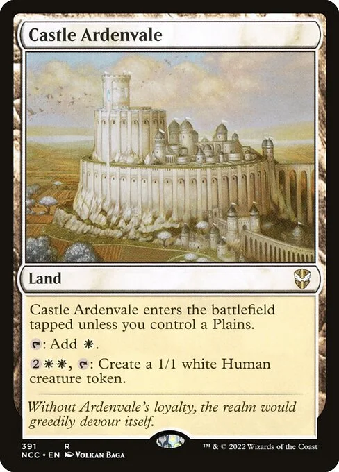 Castle Ardenvale, carta Magic di tipo Land illustrata da Volkan Baǵa