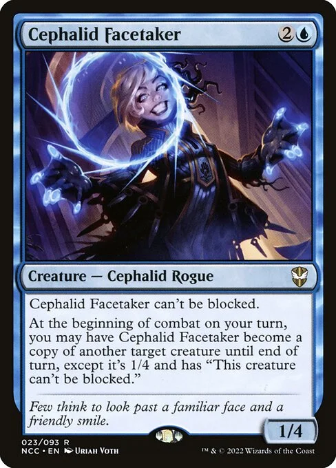 Cephalid Facetaker, carta Magic di tipo Creature — Octopus Rogue illustrata da Uriah Voth