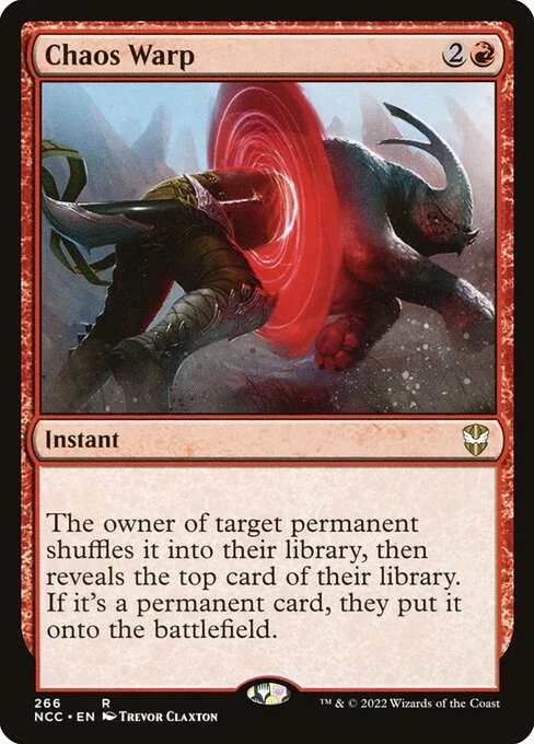 Chaos Warp, carta Magic di tipo Instant illustrata da Trevor Claxton