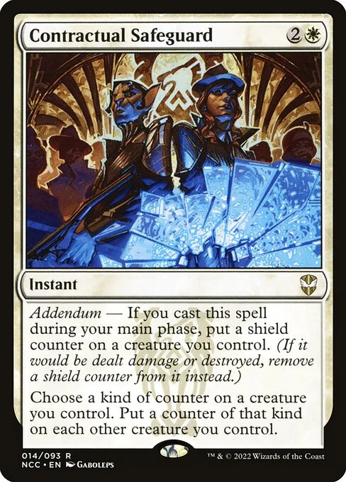 Contractual Safeguard, carta Magic di tipo Instant illustrata da Gaboleps