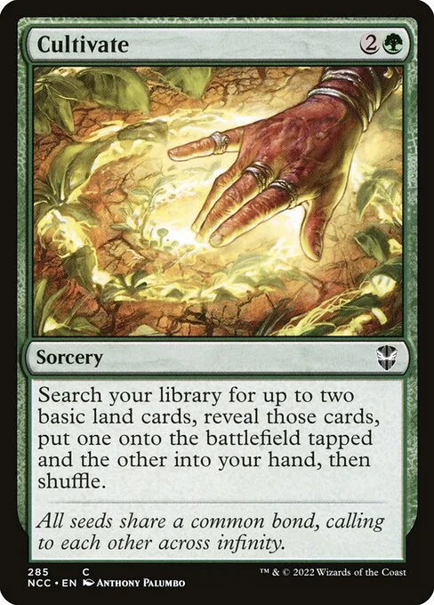 Cultivate, carta Magic di tipo Sorcery illustrata da Anthony Palumbo
