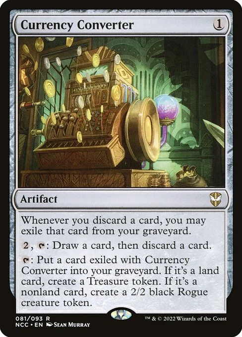 Currency Converter, carta Magic di tipo Artifact illustrata da Sean Murray