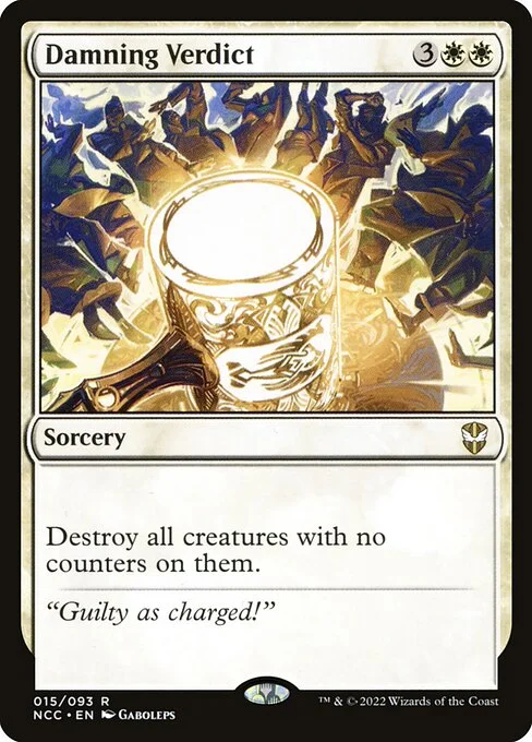 Damning Verdict, carta Magic di tipo Sorcery illustrata da Gaboleps