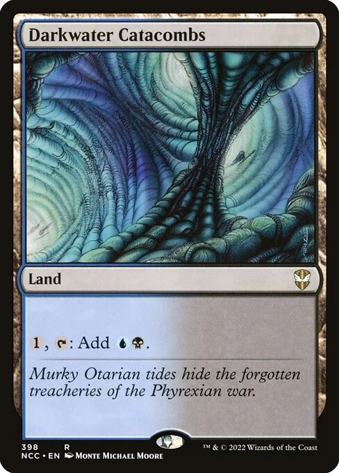 Darkwater Catacombs, carta Magic di tipo Land illustrata da Monte Michael Moore