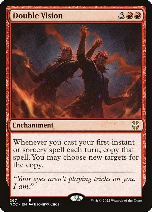 Double Vision, carta Magic di tipo Enchantment illustrata da Heonhwa
