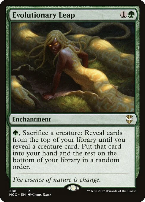 Evolutionary Leap, carta Magic di tipo Enchantment illustrata da Chris Rahn
