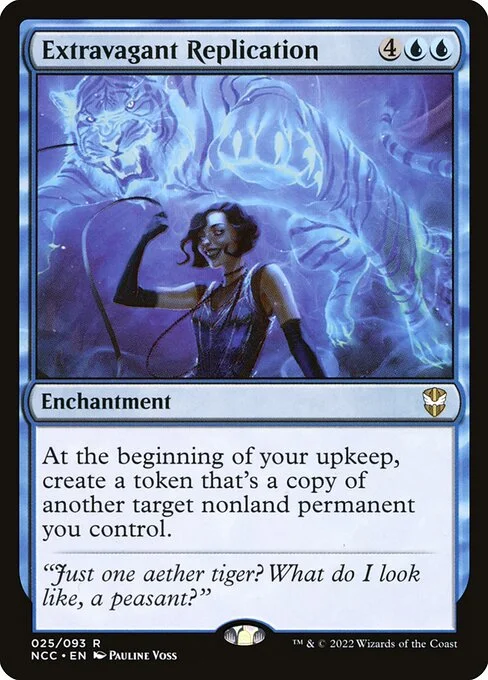 Extravagant Replication, carta Magic di tipo Enchantment illustrata da Pauline Voss