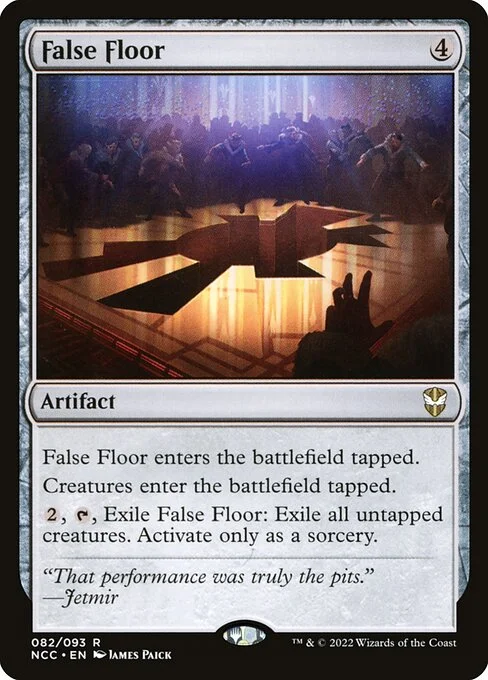 False Floor, carta Magic di tipo Artifact illustrata da James Paick