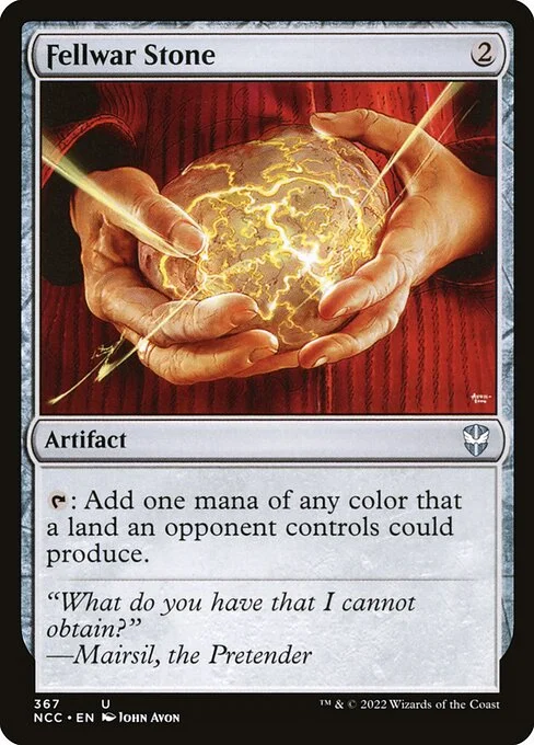 Fellwar Stone, carta Magic di tipo Artifact illustrata da John Avon