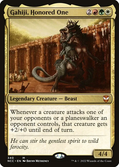 Gahiji, Honored One, carta Magic di tipo Legendary Creature — Beast illustrata da Brynn Metheney