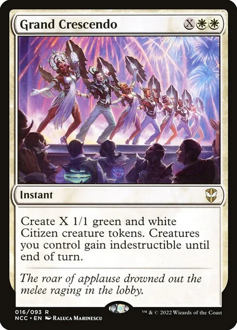 Grand Crescendo, carta Magic di tipo Instant illustrata da Raluca Marinescu