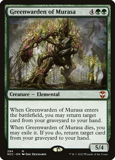 Greenwarden of Murasa, carta Magic di tipo Creature — Elemental illustrata da Eric Deschamps