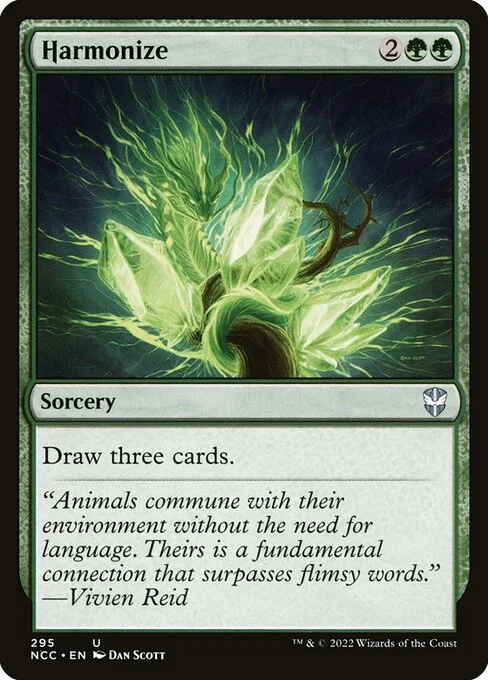 Harmonize, carta Magic di tipo Sorcery illustrata da Dan Murayama Scott