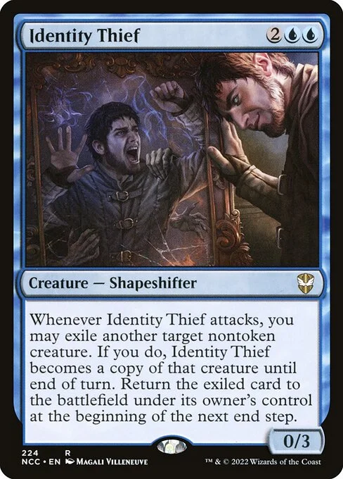 Identity Thief, carta Magic di tipo Creature — Shapeshifter illustrata da Magali Villeneuve