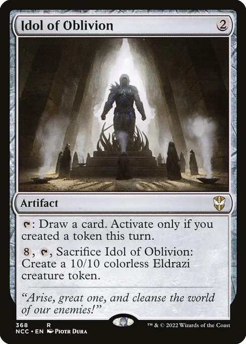 Idol of Oblivion, carta Magic di tipo Artifact illustrata da Piotr Dura
