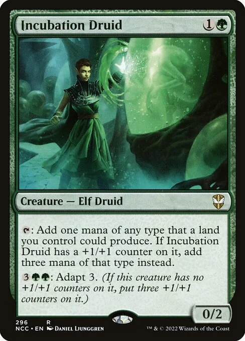 Incubation Druid, carta Magic di tipo Creature — Elf Druid illustrata da Daniel Ljunggren