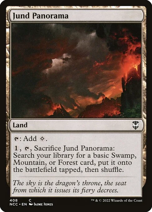 Jund Panorama, carta Magic di tipo Land illustrata da Jaime Jones