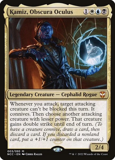 Kamiz, Obscura Oculus, carta Magic di tipo Legendary Creature — Octopus Rogue illustrata da Chris Rallis