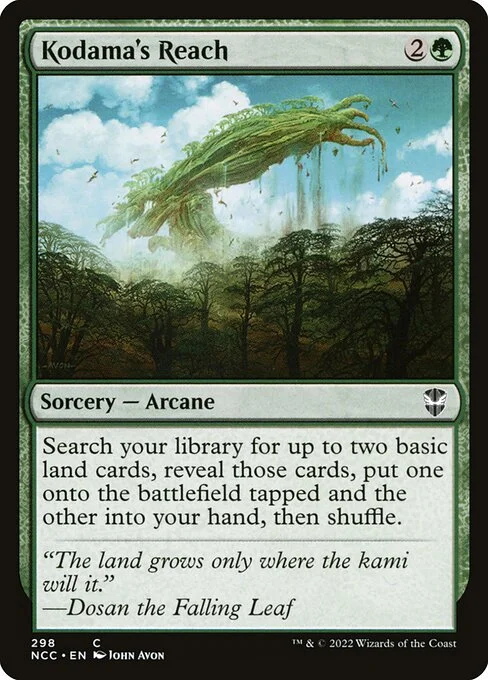 Kodama's Reach, carta Magic di tipo Sorcery — Arcane illustrata da John Avon
