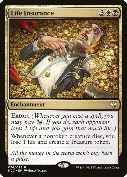 Life Insurance, carta Magic di tipo Enchantment illustrata da Brian Valeza