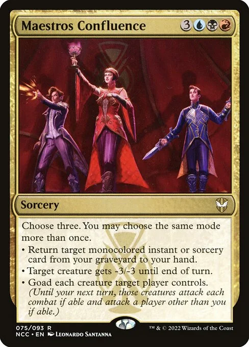 Maestros Confluence, carta Magic di tipo Sorcery illustrata da Leonardo Santanna
