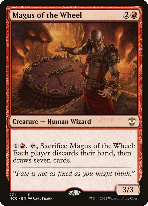 Magus of the Wheel, carta Magic di tipo Creature — Human Wizard illustrata da Carl Frank