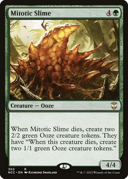 Mitotic Slime, carta Magic di tipo Creature — Ooze illustrata da Raymond Swanland