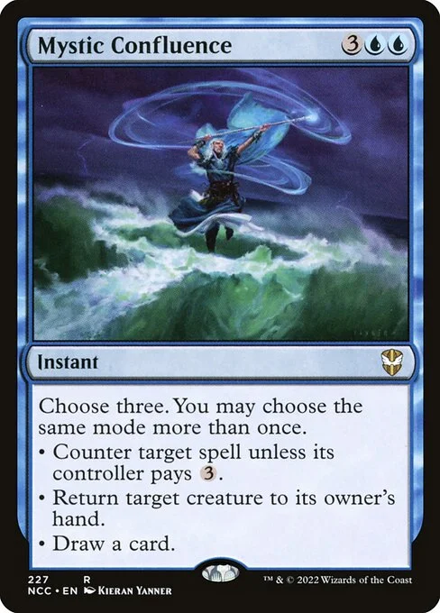 Mystic Confluence, carta Magic di tipo Instant illustrata da Kieran Yanner