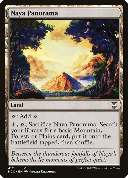 Naya Panorama, carta Magic di tipo Land illustrata da Hideaki Takamura